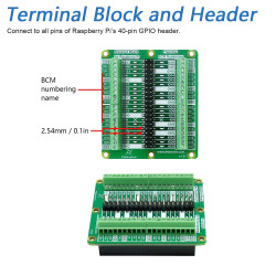 FREENOVE GPIO Breakout Board for Raspberry Pi 5 / 4 / 3 / 2 / 1 / ZERO / ZERO W / ZERO 2W